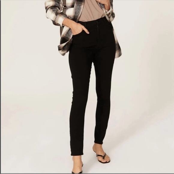 Citizens of Humanity Black Chrissy High Rise Stretchy Skinny Jeans 26 - FLAWED - Picture 2 of 9